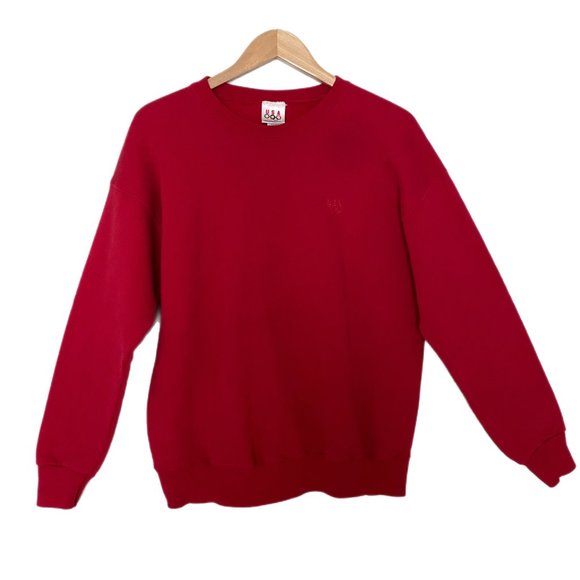 Vintage Red JC Penny USA Olympic Crew Neck Long Sleeve Sweatshirt Size XL - Picture 1 of 4